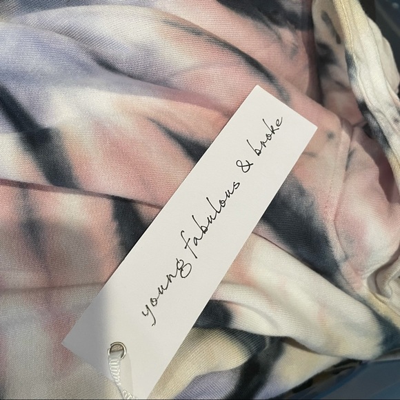 Young Fabulous & Broke NWT Tie Dye Pullover Hoodie XSMALL - Picture 3 of 6
